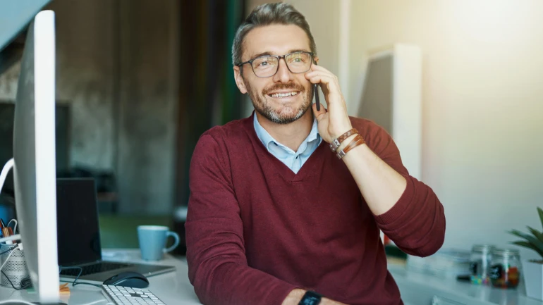 man with phone