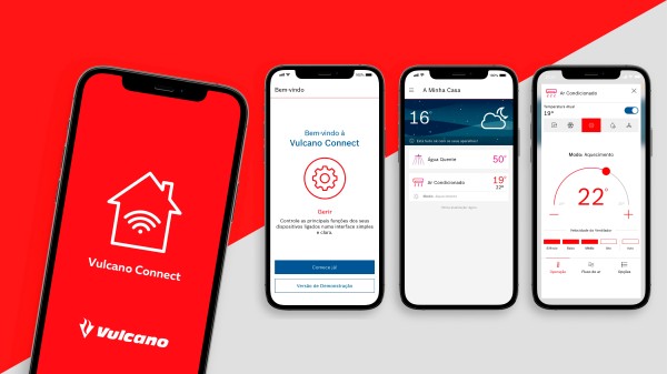 Controle facilmente o seu Ar Condicionado através da app Vulcano.